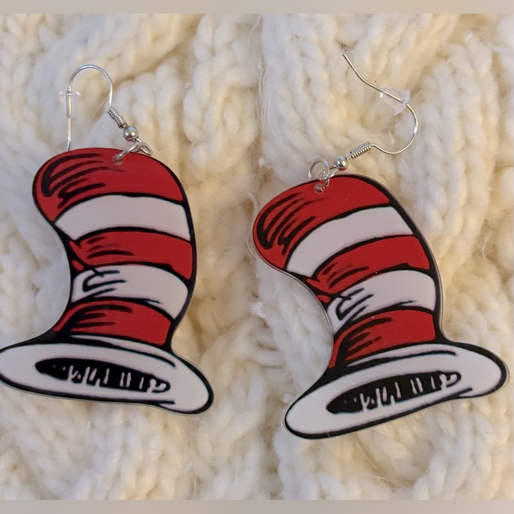 Cat In The Hat Earringd